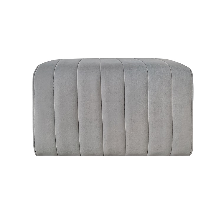 Pouf de tapisserie d’ameublement de velours de forme de pain grillé